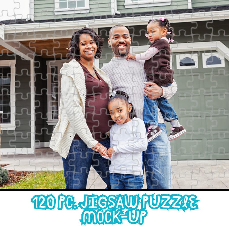 Custom Photo Puzzle Gift, Personalized Portrait Jigsaw Family Game, Picture Puzzle, Pet Portraits image 16