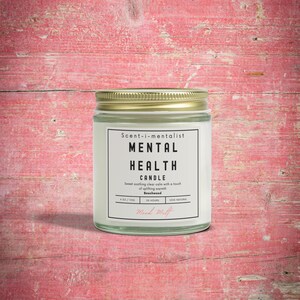 Self Care Candle, Unique Scented Candles, Daily Mental Health Candle, 8 Scented Candle Options, Mood Melt, Scent-i-mentalist Candle Gift