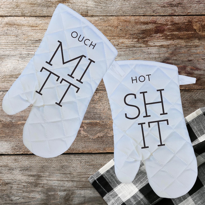 Funny Potholder Custom Kitchen Sign Gift Personalized Decor Gift Custom Pot Holder Designs Hand Kitchen Decor Baking Cooking Oven Mitt