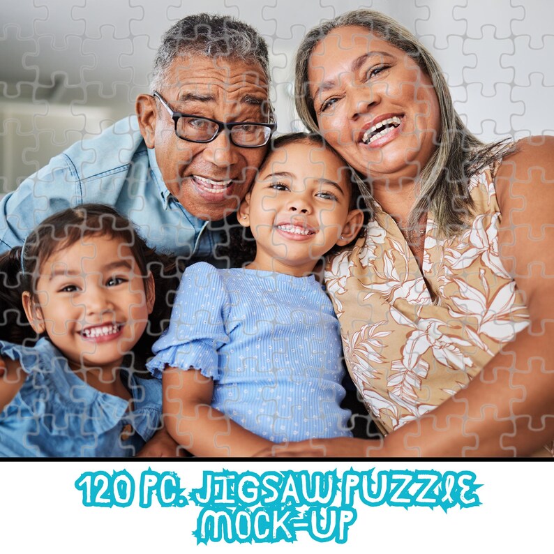Custom Photo Puzzle Gift, Personalized Portrait Jigsaw Family Game, Picture Puzzle, Pet Portraits image 14