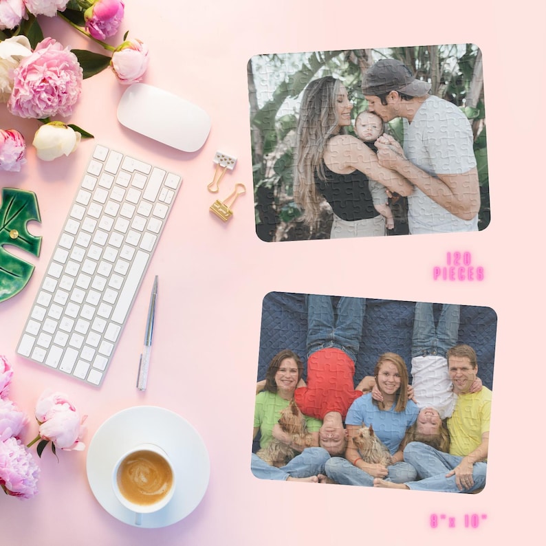 Name Puzzle Custom Portrait Personalized Photo Picture Puzzle Custom Jigsaw Puzzle Family Photo Puzzle Pet Portrait Galentine Heart Puzzle