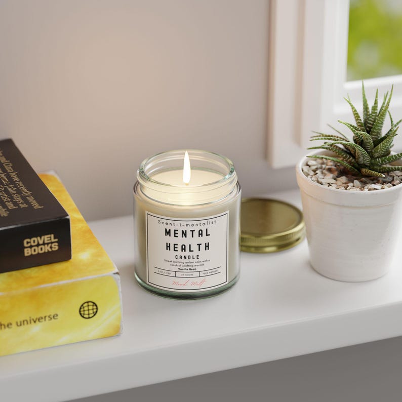 Self Care Candle, Unique Scented Candles, Daily Mental Health Candle, 8 Scented Candle Options, Mood Melt, Scent-i-mentalist Candle Gift