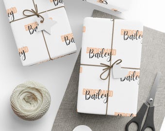 Custom Fine Art Wrapping Paper, Personalized Gift Wrap