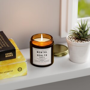 Self Care Candle, Unique Scented Candles, Daily Mental Health Candle, 8 Scented Candle Options, Mood Melt, Scent-i-mentalist Candle Gift