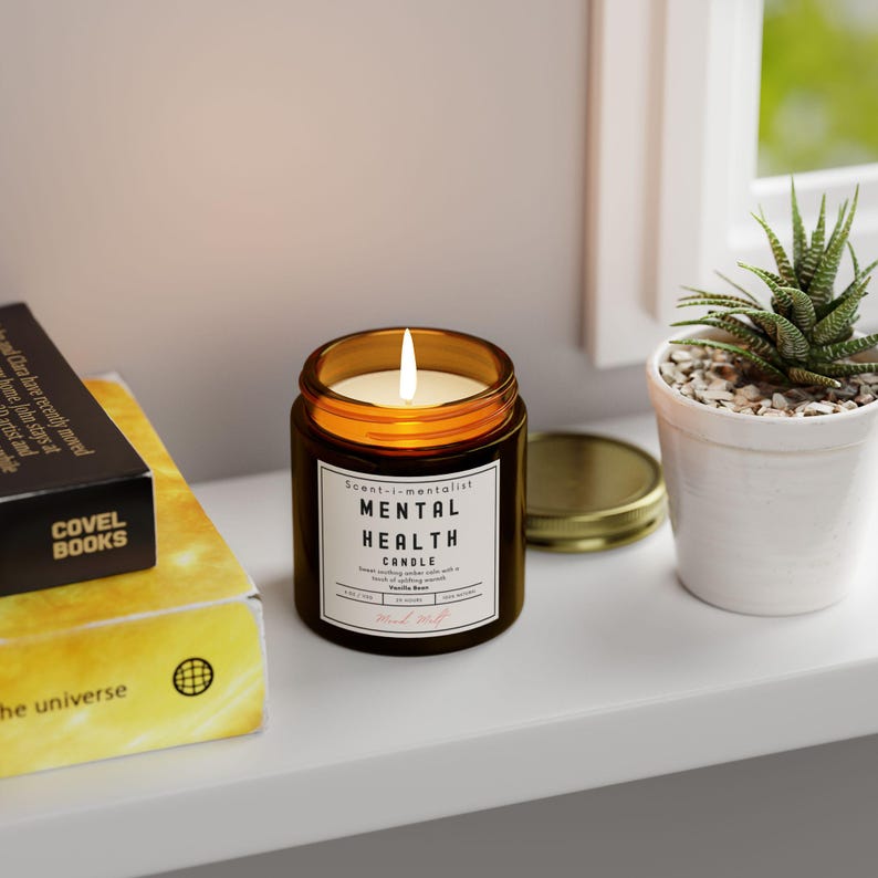 Self Care Candle, Unique Scented Candles, Daily Mental Health Candle, 8 Scented Candle Options, Mood Melt, Scent-i-mentalist Candle Gift