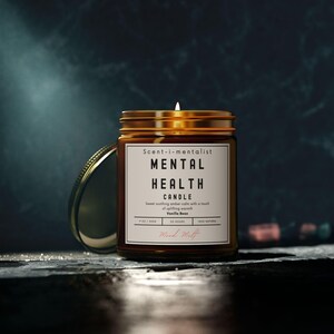 Self Care Candle, Unique Scented Candles, Daily Mental Health Candle, 8 Scented Candle Options, Mood Melt, Scent-i-mentalist Candle Gift