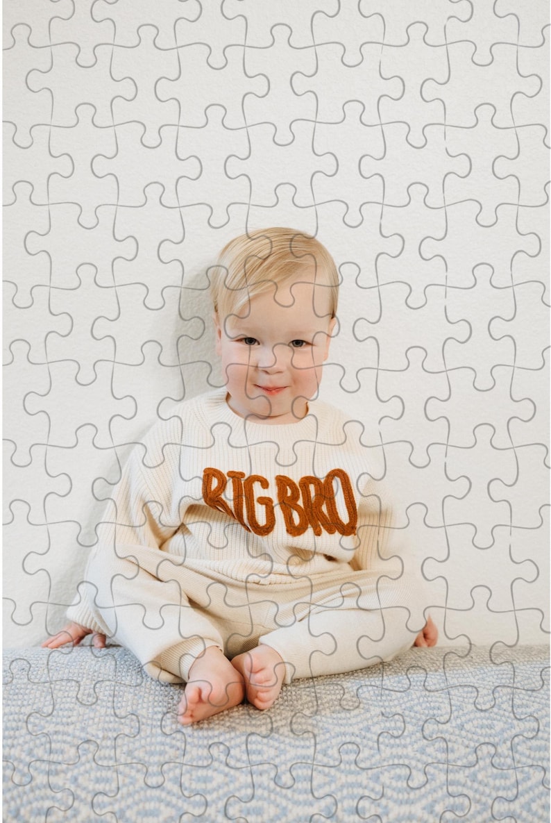New Big Bro Photo into Puzzle Gift