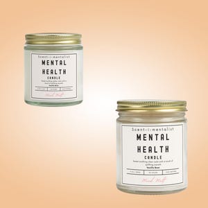 Self Care Candle, Unique Scented Candles, Daily Mental Health Candle, 8 Scented Candle Options, Mood Melt, Scent-i-mentalist Candle Gift