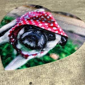 Name Puzzle Custom Portrait Personalized Photo Picture Puzzle Custom Jigsaw Puzzle Family Photo Puzzle Pet Portrait Galentine Heart Puzzle