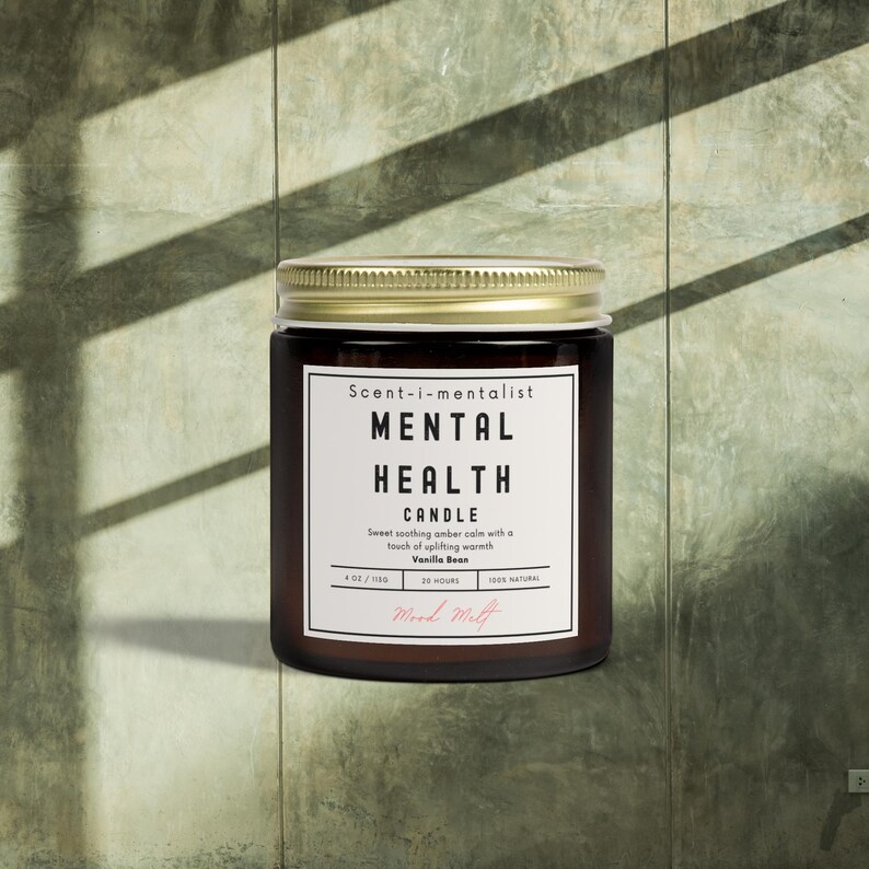 Self Care Candle, Unique Scented Candles, Daily Mental Health Candle, 8 Scented Candle Options, Mood Melt, Scent-i-mentalist Candle Gift