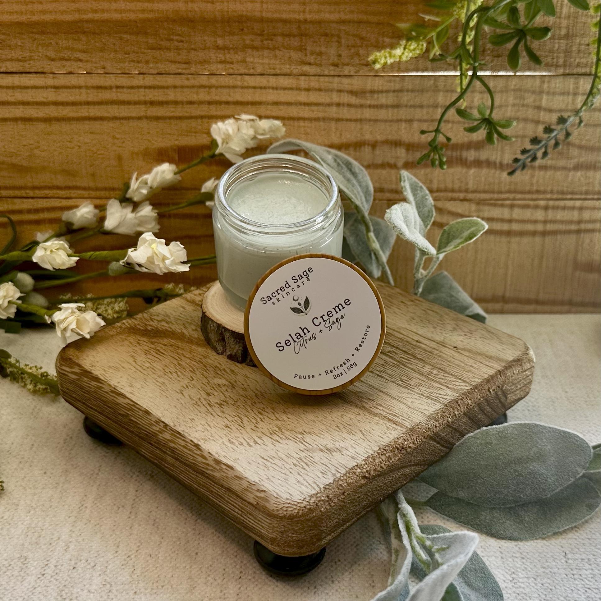 Citrus + Sage Sabbath Spa Ritual | Massage Candle, Sugar Scrub, Creme ...