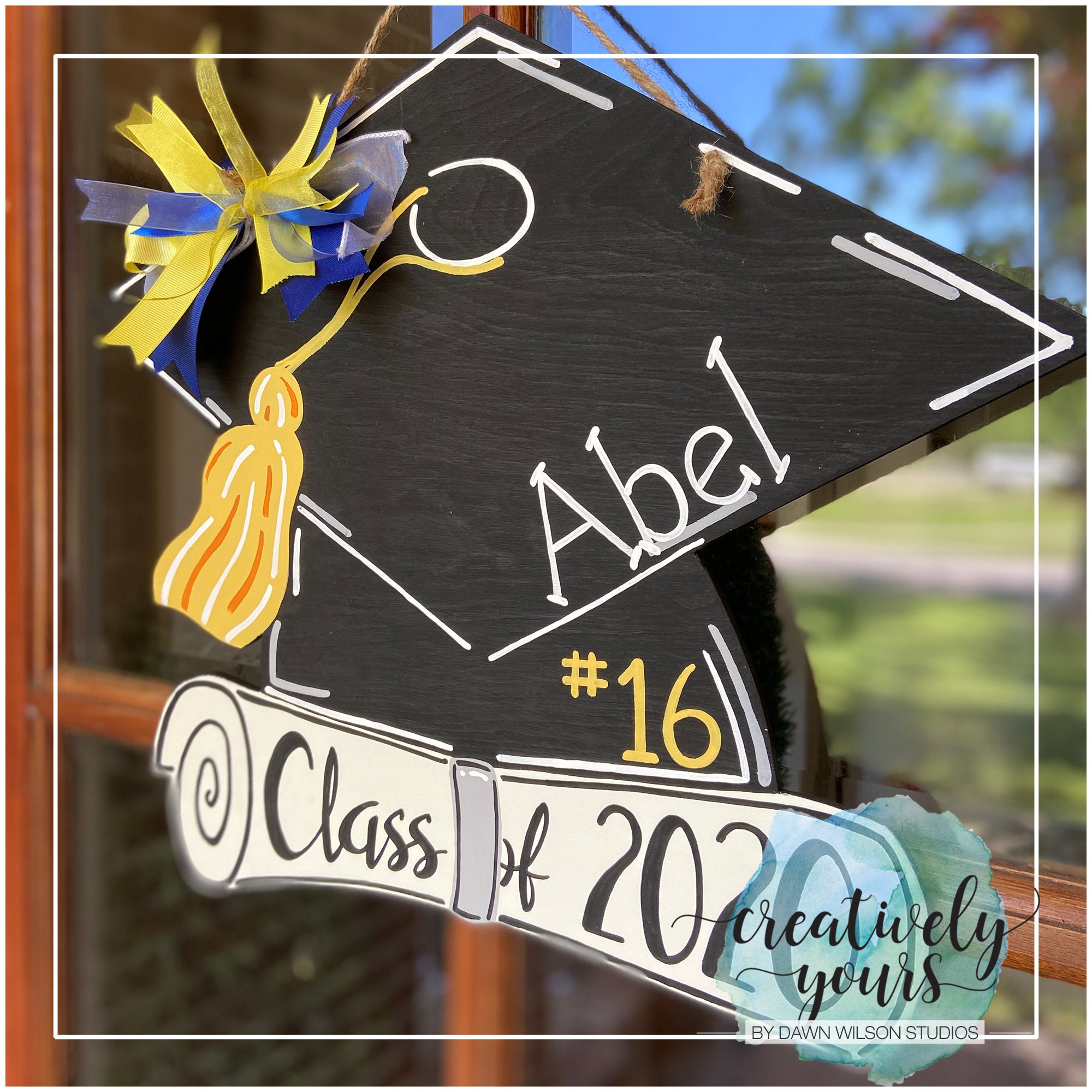 Graduation Cap Door Hanger Graduation Decorations 2022 Etsy