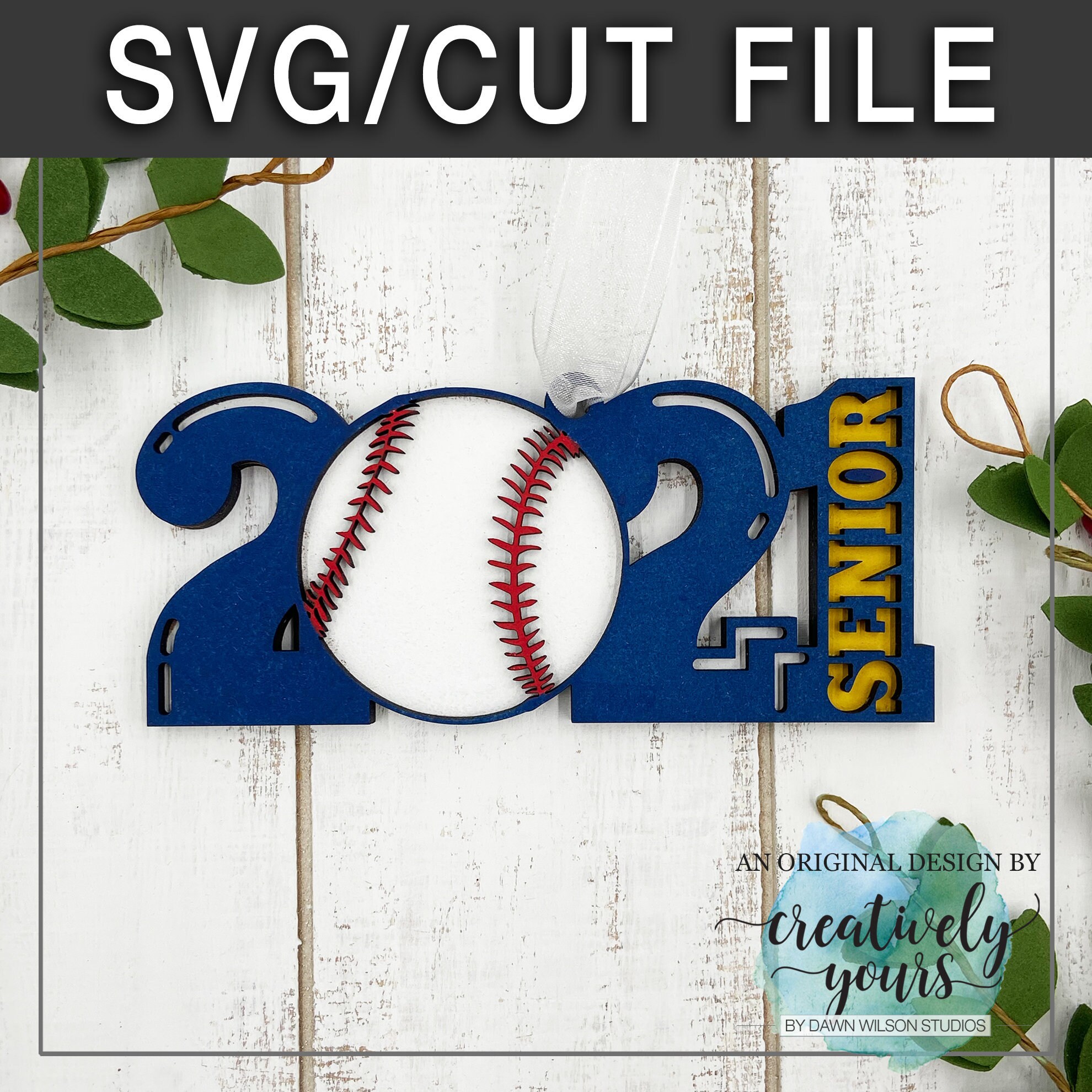 Download Senior Class of 2021 Sports Ornament SVG File Baseball | Etsy