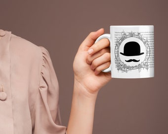 Agatha Christie Mord für Frühstück Poirot Tasse 11oz