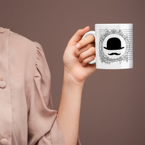 Agatha Christie Murder for Breakfast Poirot Mug 11oz