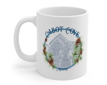 Taza Murder She Wrote Cabot Cove (vista lateral)
