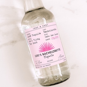 Pink Bachelorette Casamigos Labels | Final Fiesta Bachelorette Tequila Labels | Bridal Party Gift | Bachelorette Party Favor | Mexico Bach