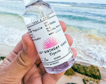 Birthday Casamigos Labels 50 mL | 21st Birthday Favors | Tequila Label | 30th Birthday Gift Idea | Fiesta Birthday | DIY Shooter Labels