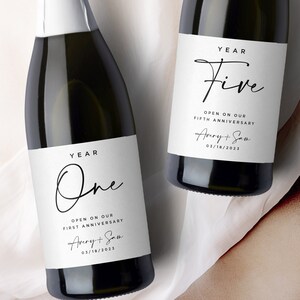 Modern Wedding Guest Book Champagne Labels, Bridal Shower Gift, Engagement Gift Anniversary Labels, Wedding Table Number Idea,