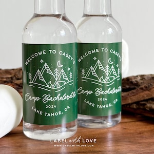 Camp Bachelorette Shooter | Bachelorette Party Favors | Custom Bachelorette Shooters | Camping Bachelorette Favors | Bachelorette Tequila