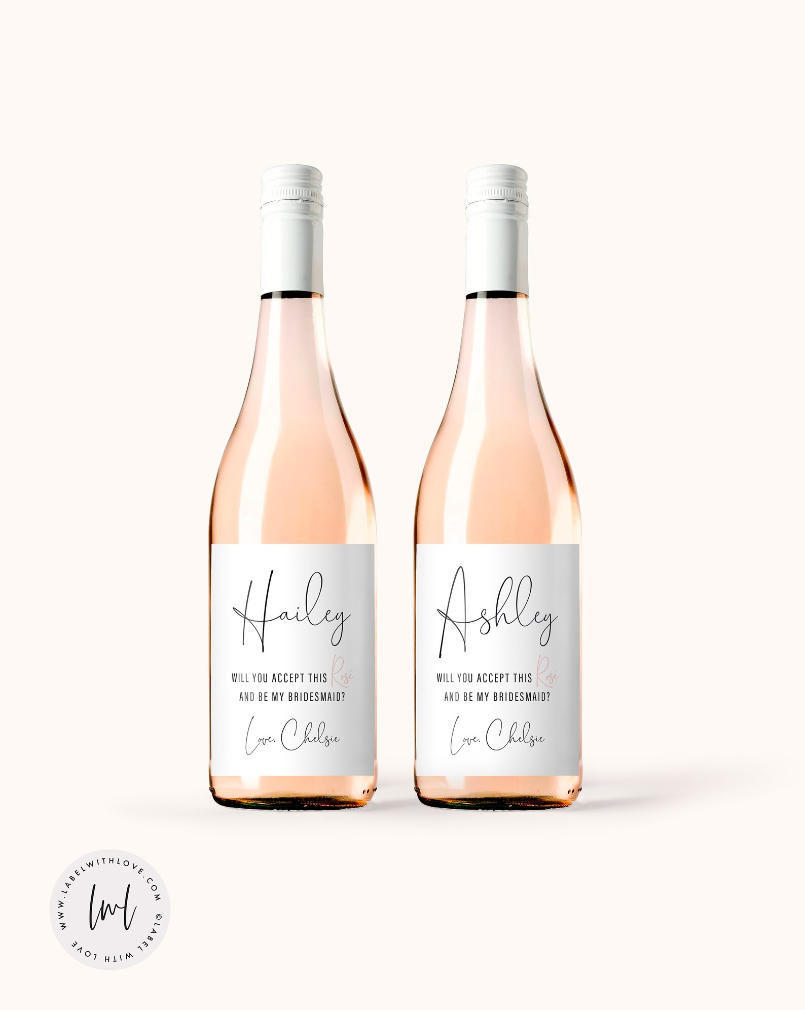 Bridesmaid Gift Wine Labels Bridesmaid Proposal Wine Label - Etsy