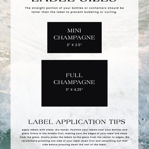 Ready to Pop Mini Champagne Bottle Labels, Baby Shower Favor Champagne ...