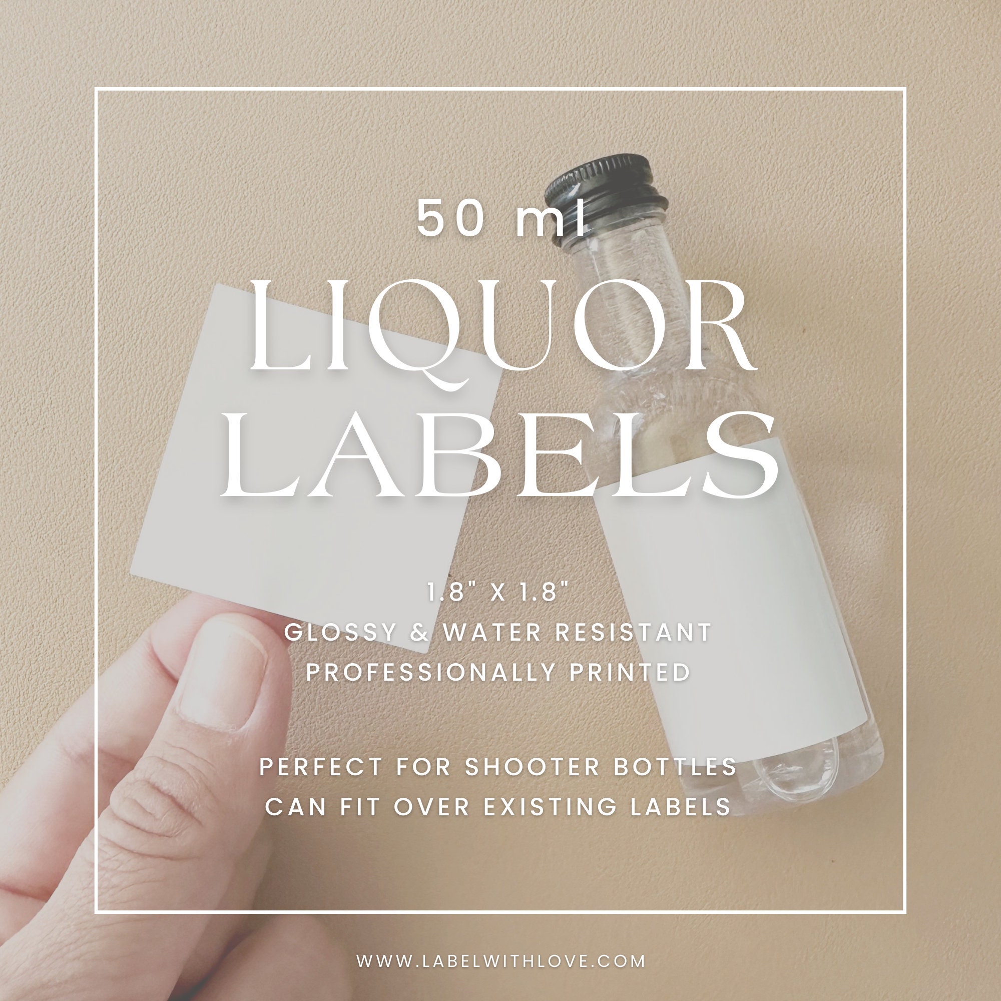 Spent Shot Labels We've Tied the Knot Wedding Shot Labels, Engagement Party Favors ...