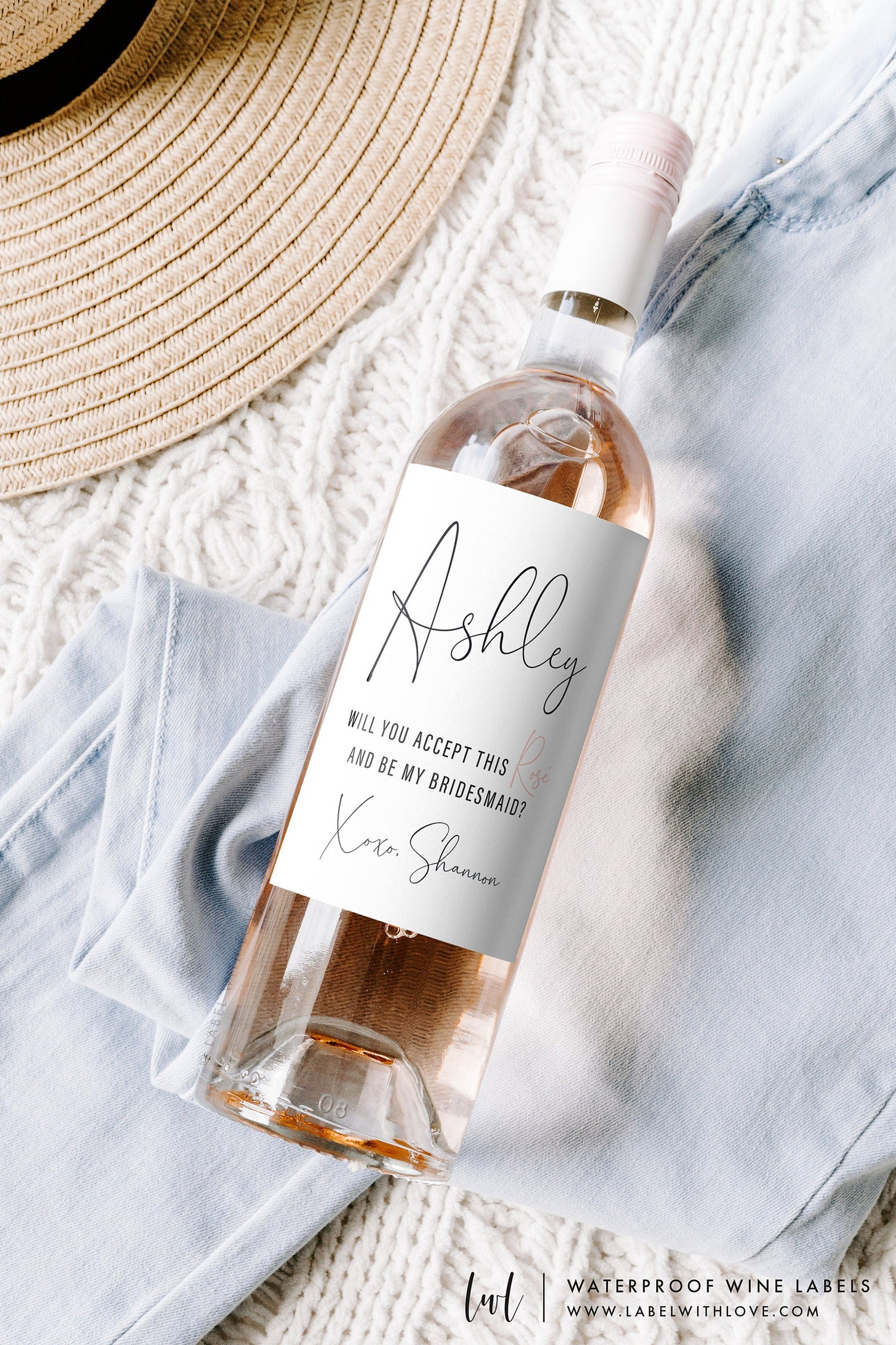 Bridesmaid Gift Wine Labels Bridesmaid Proposal Wine Label - Etsy