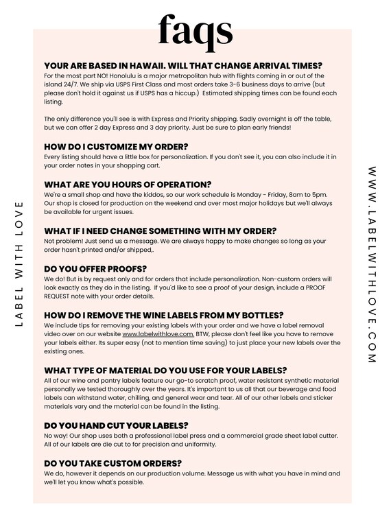 Modern Wedding Guest Book Labels Bridal Shower Gift - Etsy ...