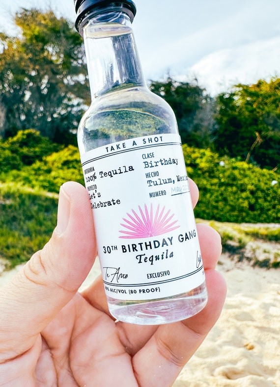 50th birthday party favor. Tequila party favors  21st birthday party favors,  50th birthday party favors, Birthday party 21