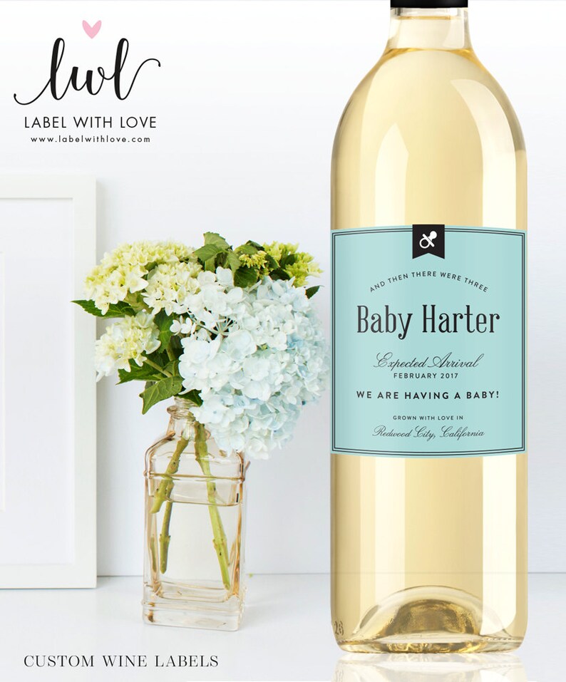 Qcaslprt Pregnancy Announcements Wine Bag, Baby Announcement