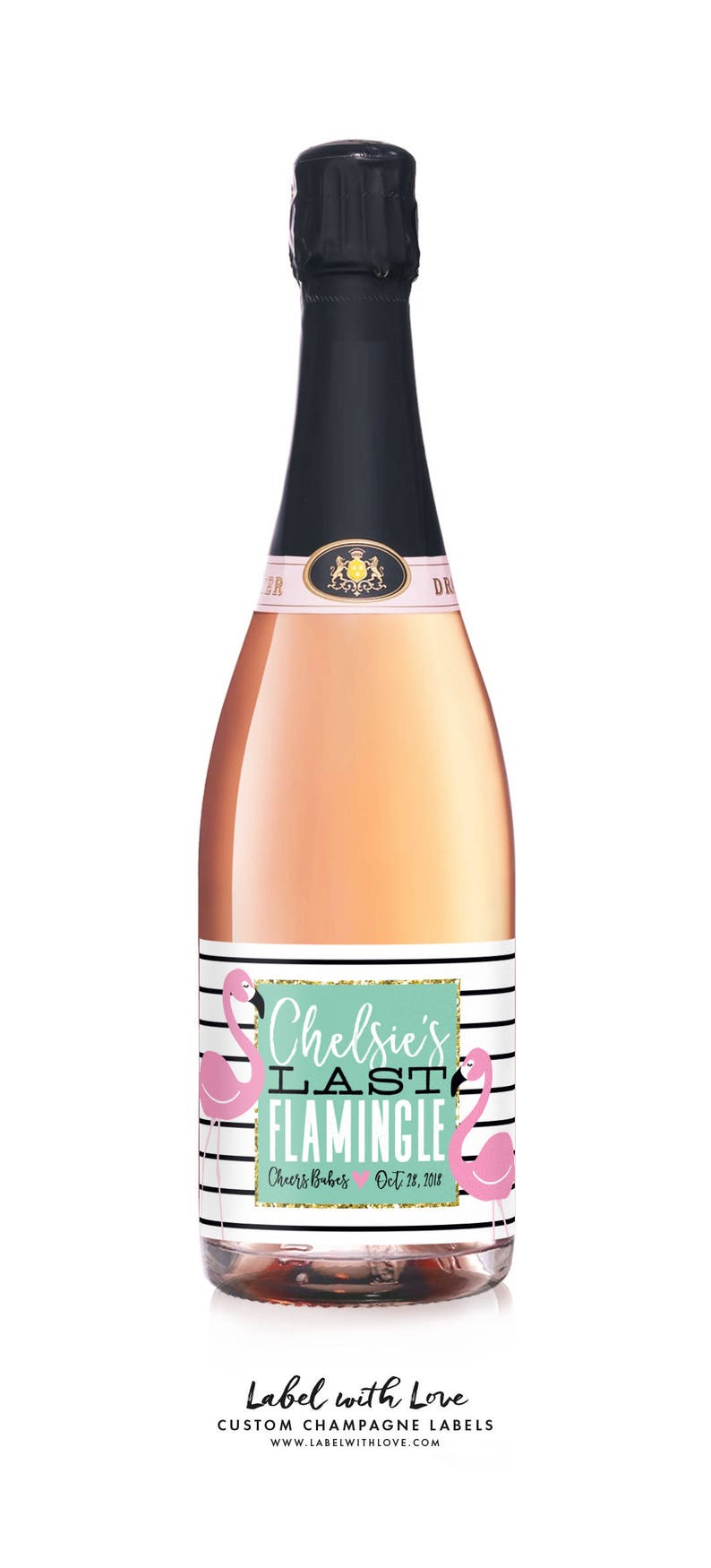 Beach Bridal Shower Pool Floatie Bachelorette Party Wine Labels Flamingo Party Last Flamingle Tropical Palm Springs Weekend Labels
