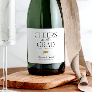 Graduation Gift Champagne Labels, Grad Party Custom Wine Labels, Sorority Seniors Gift, Graduation Party Favor, Nursing School Graduate Gift