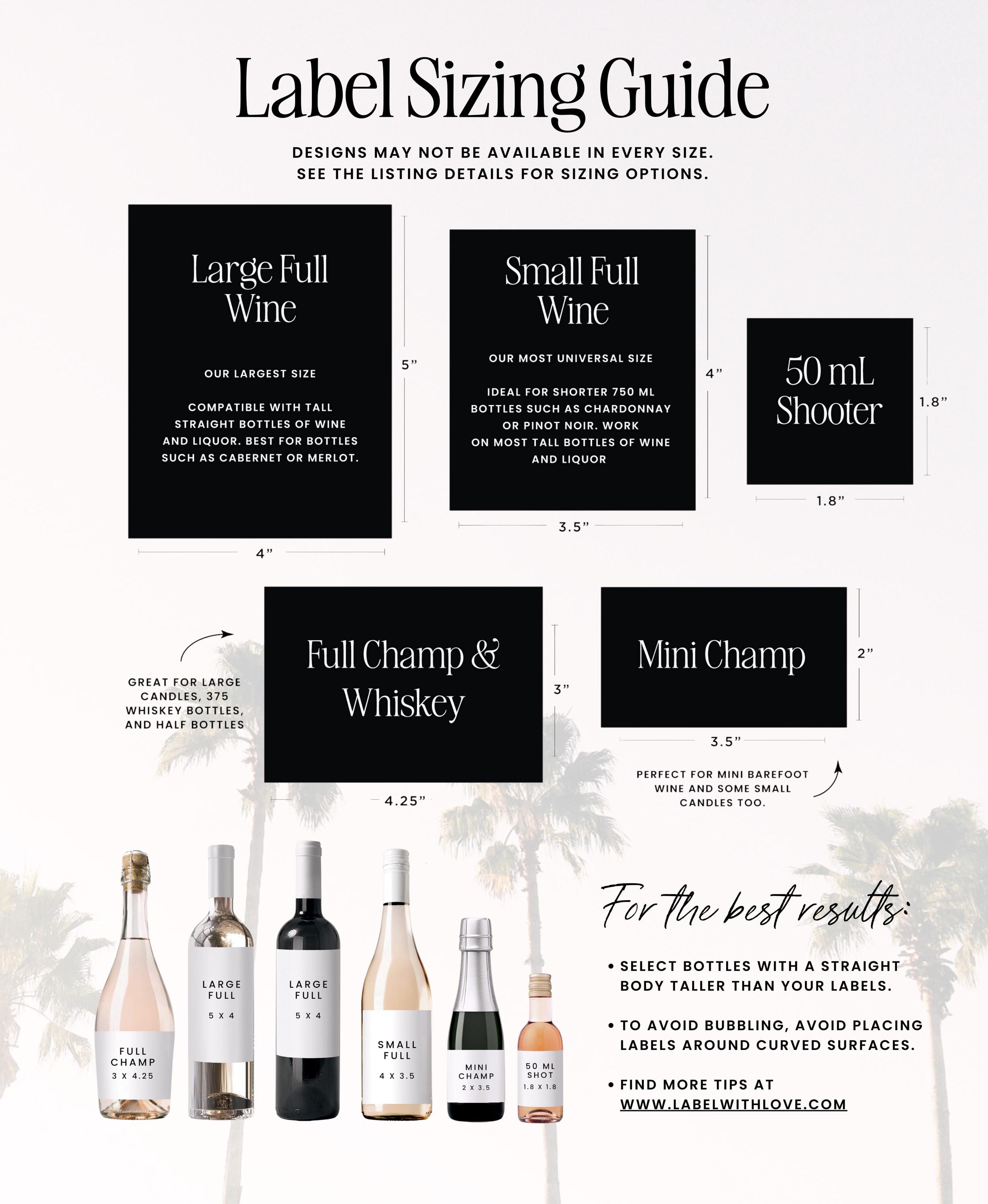 Milstool Label Wedding Planning Milestone Wine Label | Gift for Bride-to-be ...