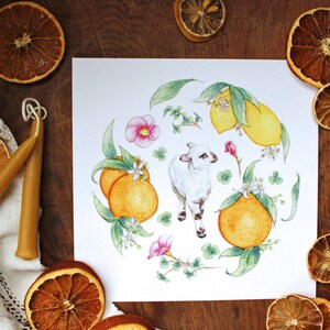 PRINT St. Clement Wreath 8&quot;x8&quot;