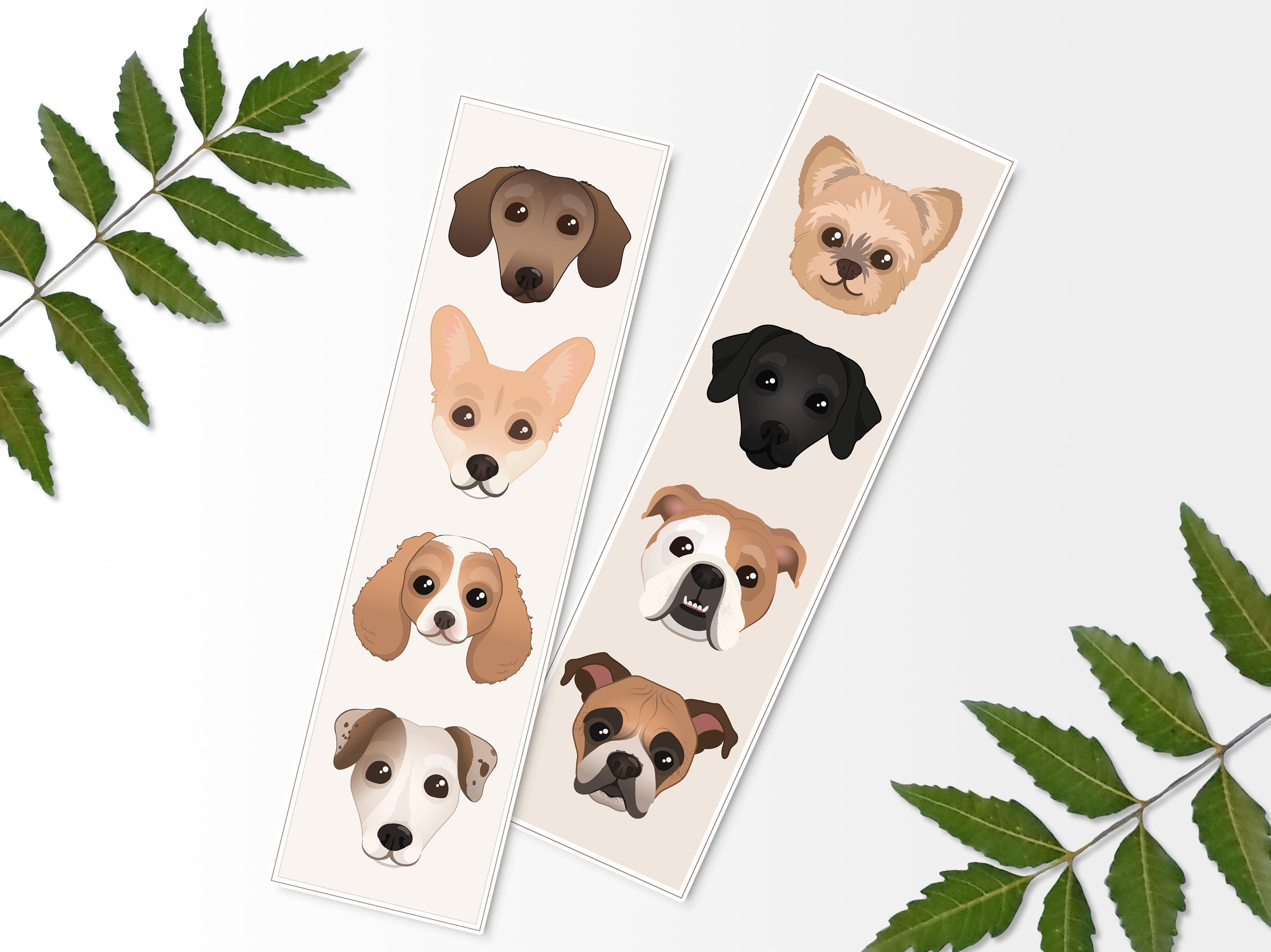 printable dog bookmarks printable bookmark digital print etsy