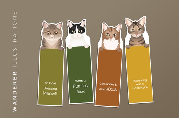 Segnalibri Magnetici Gatto - Set Da 6 Clip Colorate Per Libri, Regalo Carino Per Amanti Dei Gatti - Foto 8