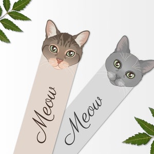 Printable Cat Bookmarks, Printable Bookmark, Digital Print, Instant ...