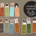 Printable Dog Bookmarks, Printable Bookmark, Digital Print, Instant ...