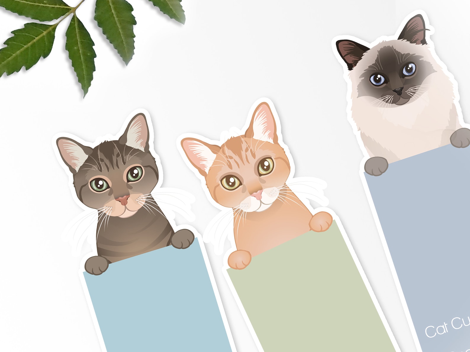 printable-cat-bookmarks-printable-bookmark-digital-print-etsy