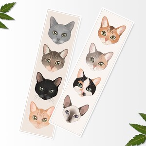 printable cat bookmarks printable bookmark digital print