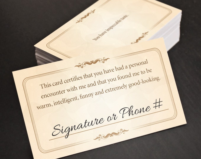 Gag Gift Cards You Are Great Funny, Hilarious Business Cards Gag Gift