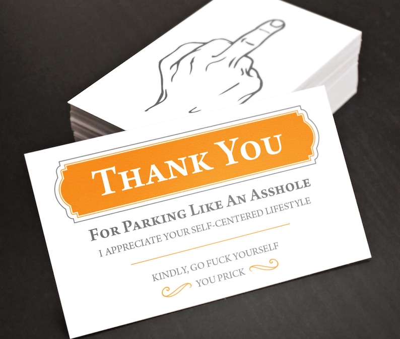 Bad Parking Cards | Stocking Stuffer | Funny Gift for Men, Him, Boyfriend, Husband, Dad, Brother | Gag gift 