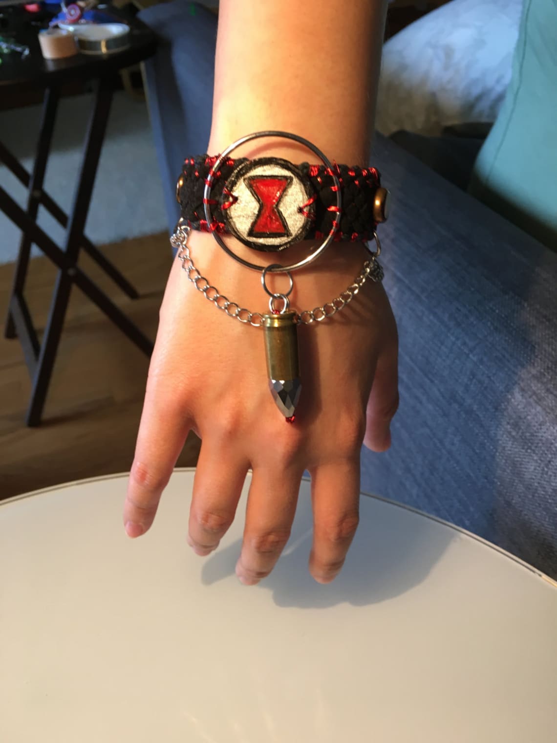 Black Widow Wrist Cuff Etsy