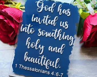 Custom Acrylic Sign | Cards and Gifts Sign | Bible Verse Acrylic Sign | Wedding Favors Sign