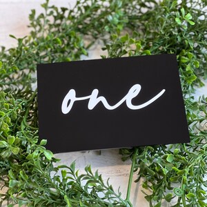 Acrylic Wedding Table Number Sign