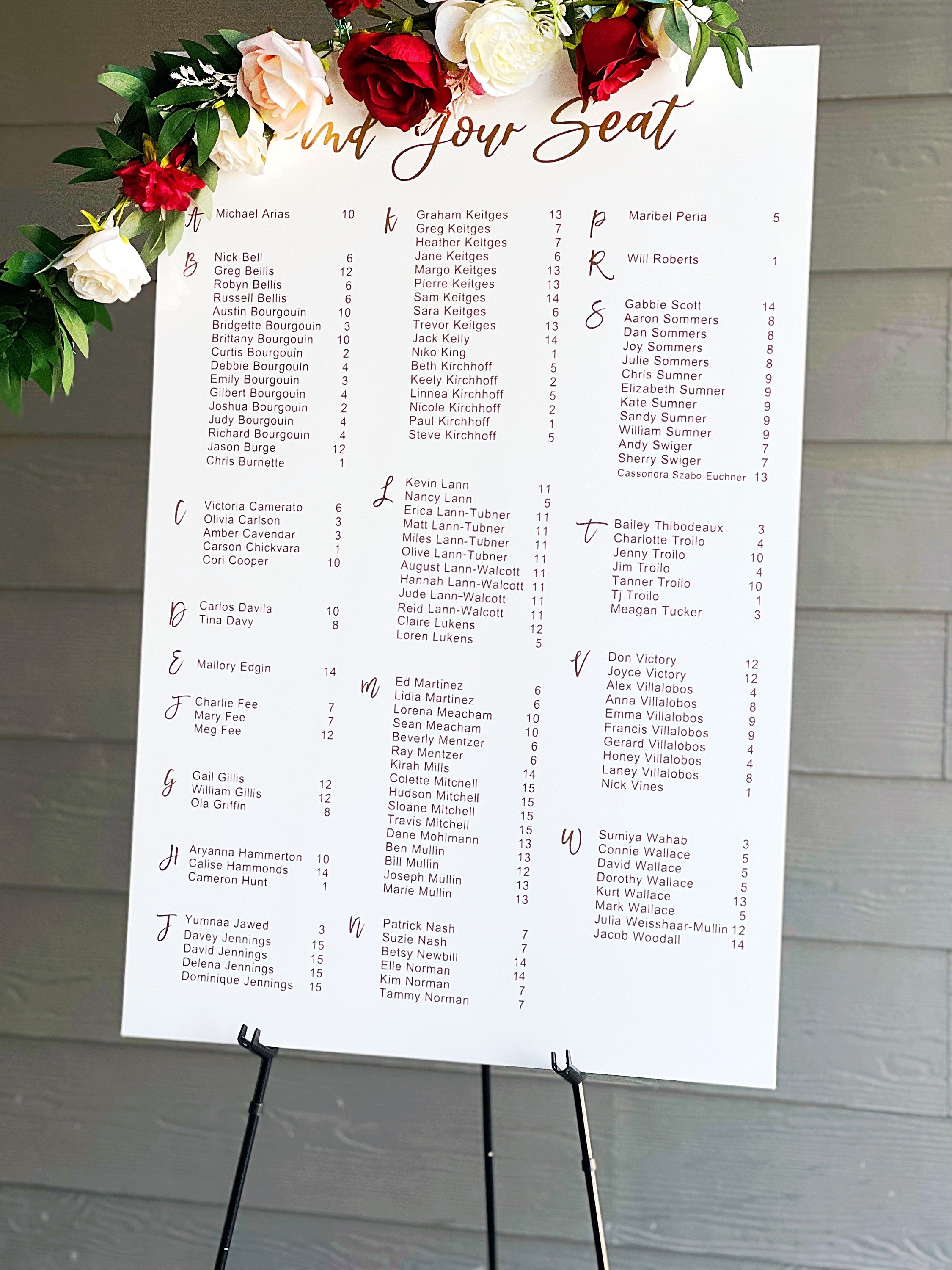Wedding Seating Chart  Frosted Wedding Plan Acrylic Sign Find Your Seat  Custom - Yahoo Shopping
