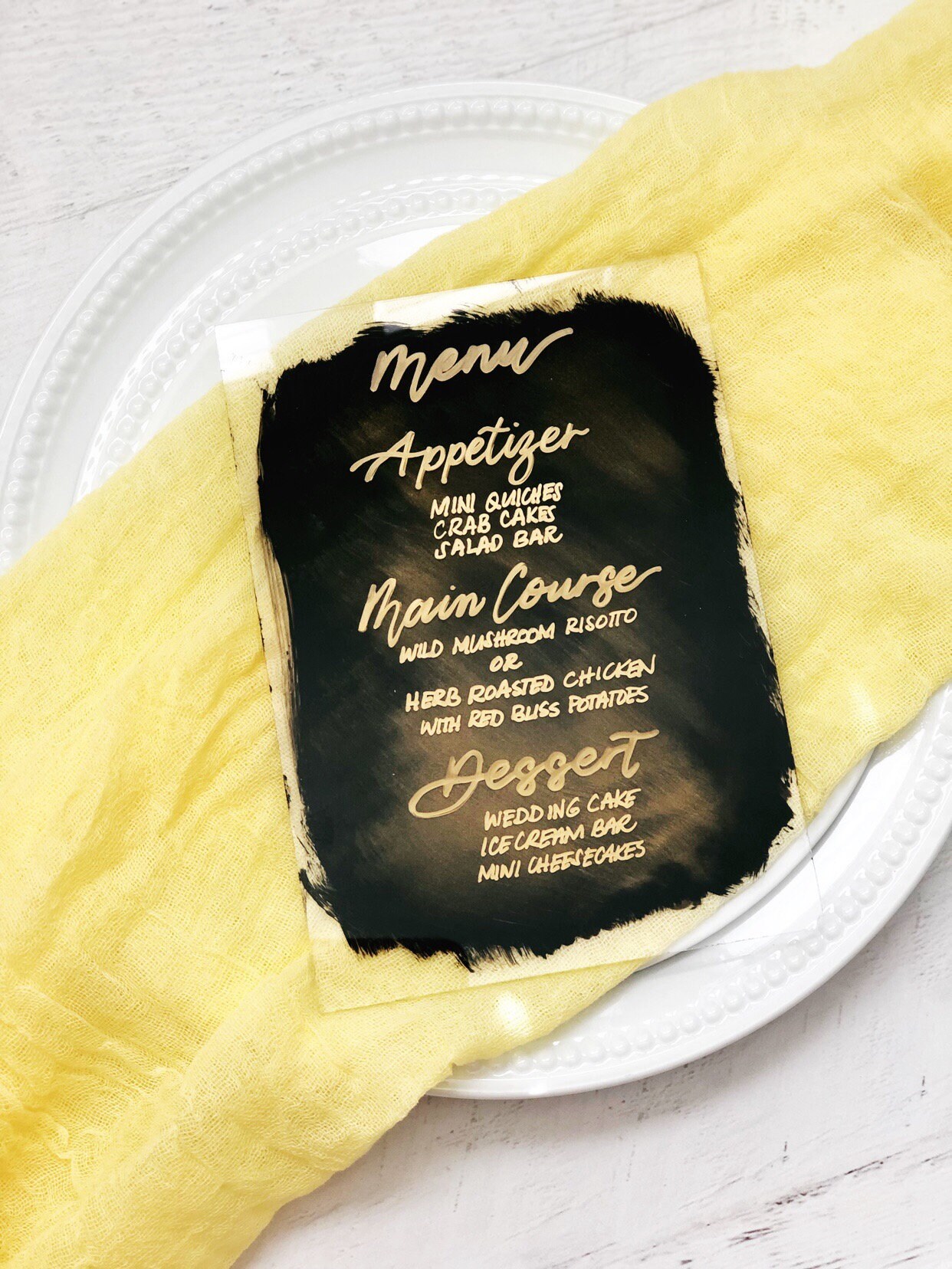 Large Wedding Menu Acrylic Sign Bar Menu Sign Cocktails Etsy