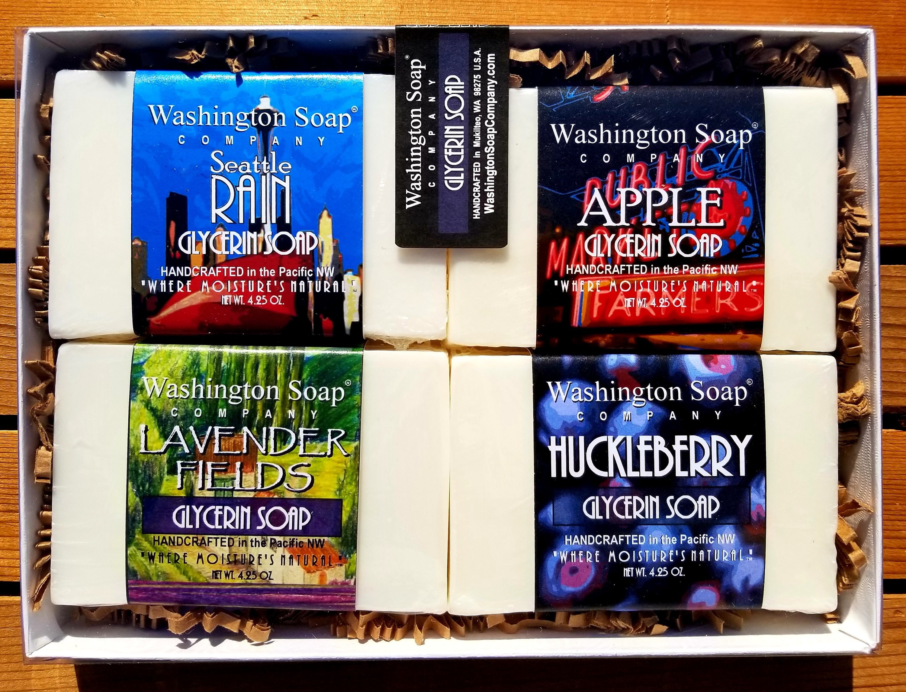 Handmade Glycerin Soap Gift Set - Washington Soap Company, 4 Scents