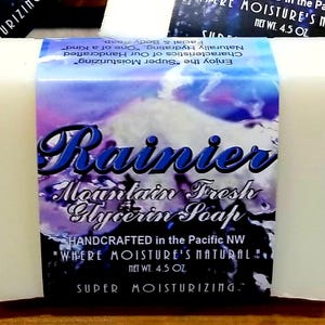 RAINIER ~  Mountain Fresh Glycerin Soap ~ Handmade with All-Natural Ingredients